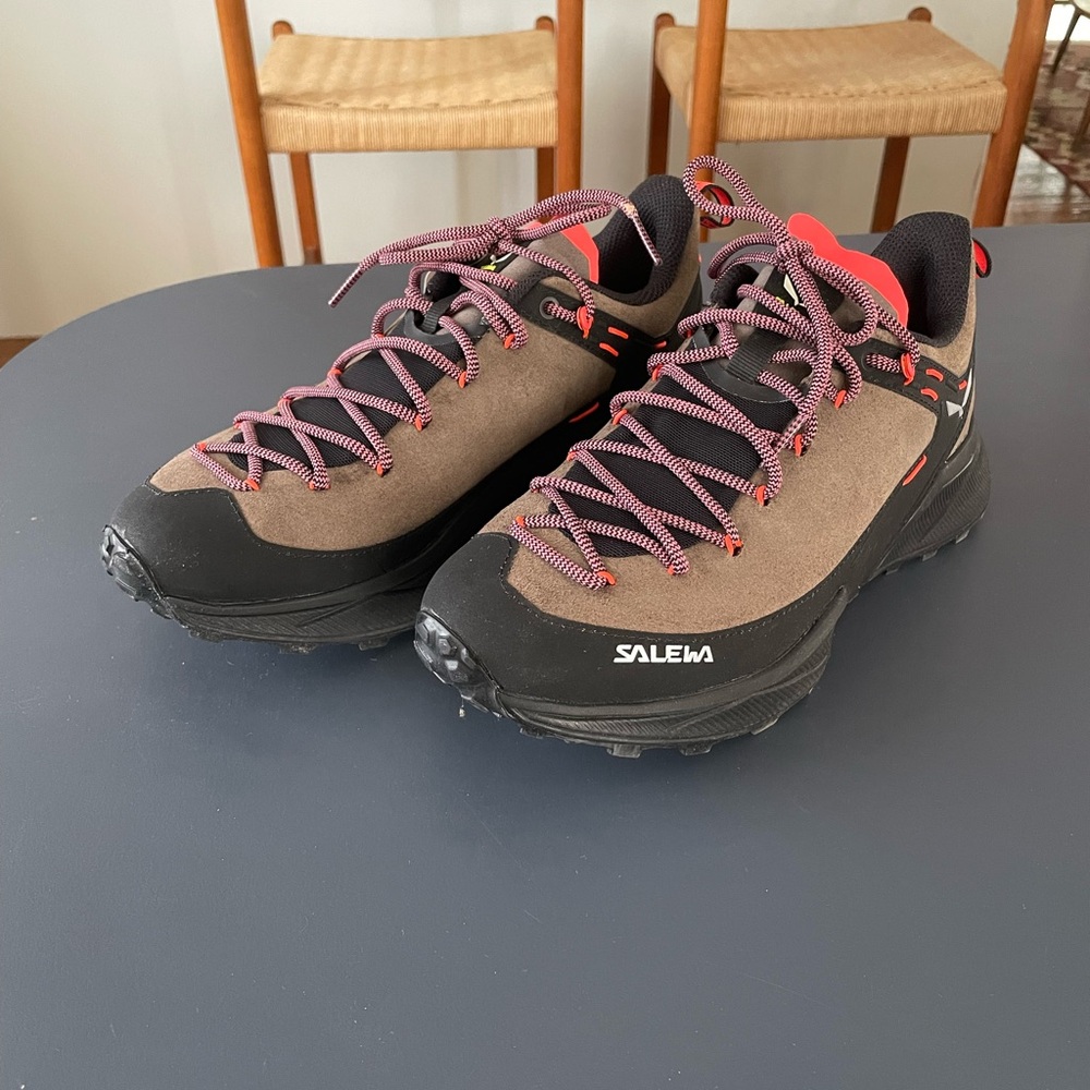 Salewa Women's Brown and Black Athletic Hiking Shoes